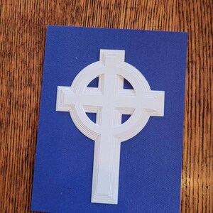 Celtic Cross Layered SVG Image and Card and Envelope File, Religious and St. Patrick's Day Card for Cricut and Cricut Joy image 2