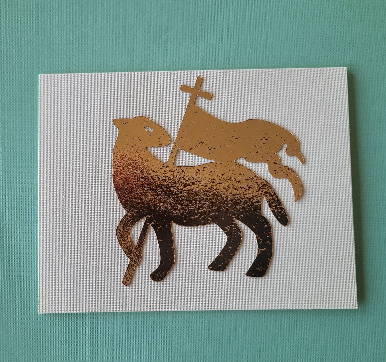 Easter Lamb of God Layered SVG Image, Card and Envelope File for Cricut ...
