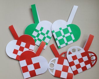 Danish Heart Basket SVGs, Cricut Ready Templates