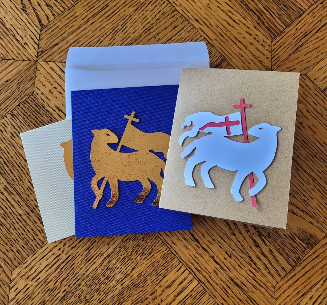 Easter Lamb of God Layered SVG Image, Card and Envelope File for Cricut ...