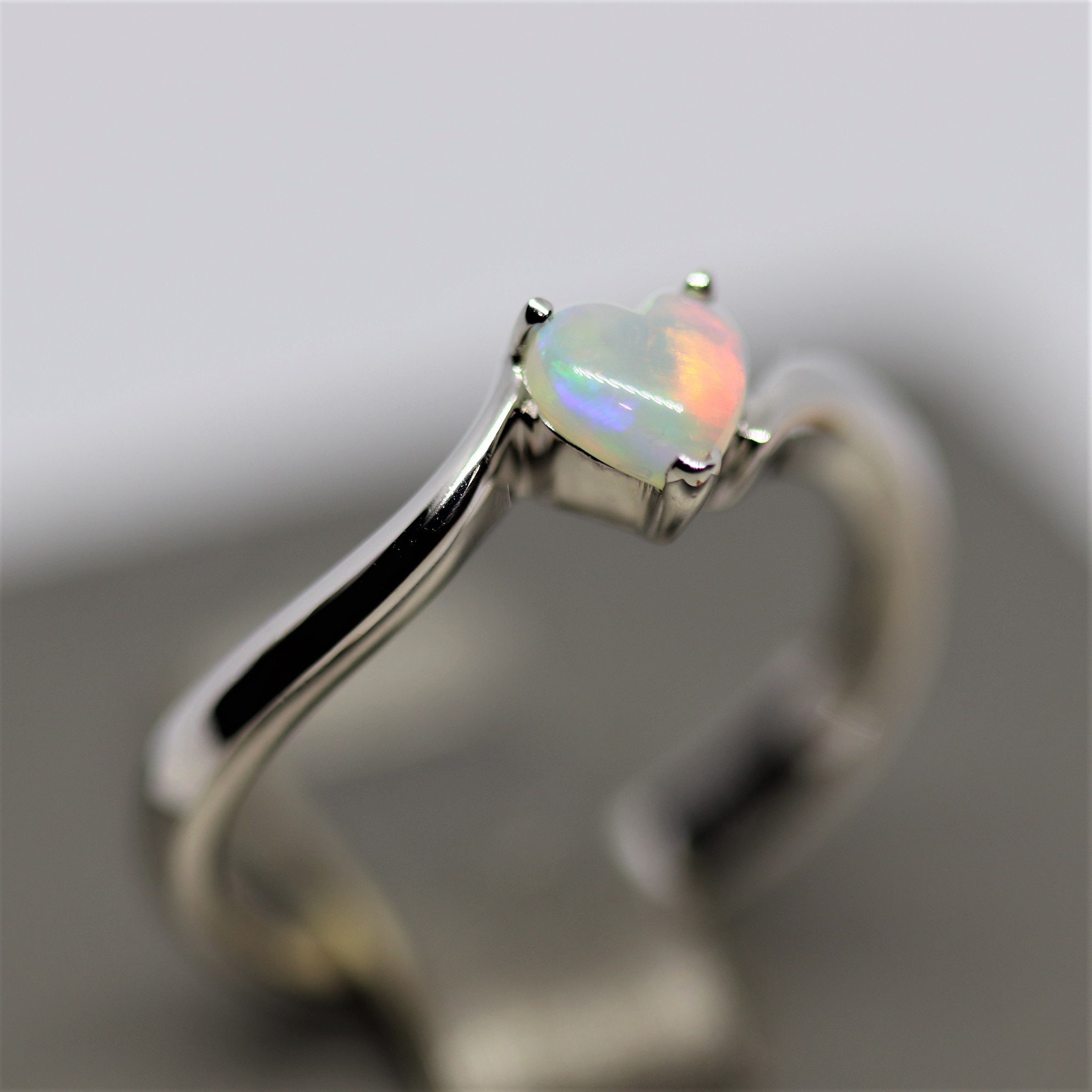 Stunning Crystal Opal Ring Multicolor Etsy