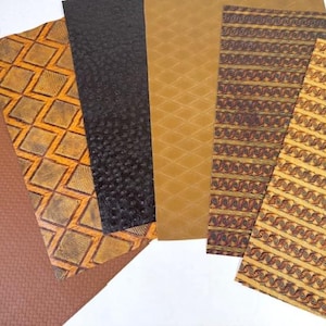 Cabin Collection, 12" x 16" Embossed Leather Scraps, Pre-cut Pieces Sold Separately