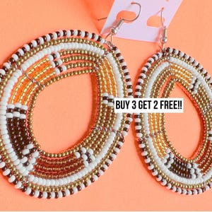 607 Bead Earrings For Women, Bead Earrings, Ethnic Earring, African Earring, African Jewelry For Women, Earrings For Wedding, Gift