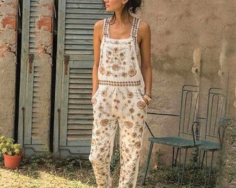 plus size linen dungarees uk