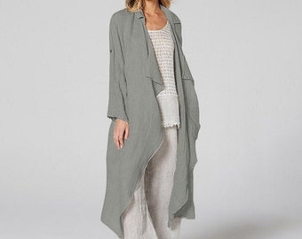 plus size waterfall vest