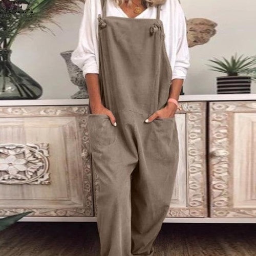 Loose Fit Overalls Style Dungarees 