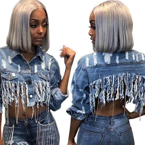 jeans jacket ripped