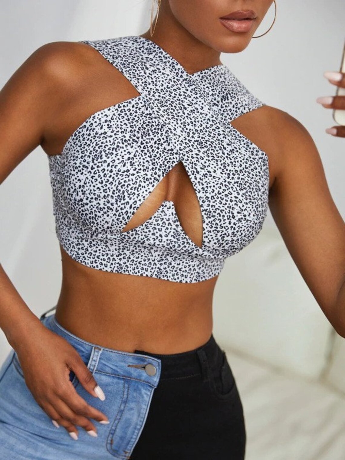 Flattering Cupped Front Top Perfect Bust Enhancing Stretch Top Etsy UK