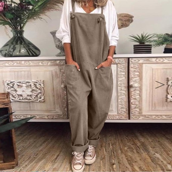 loose fit dungarees