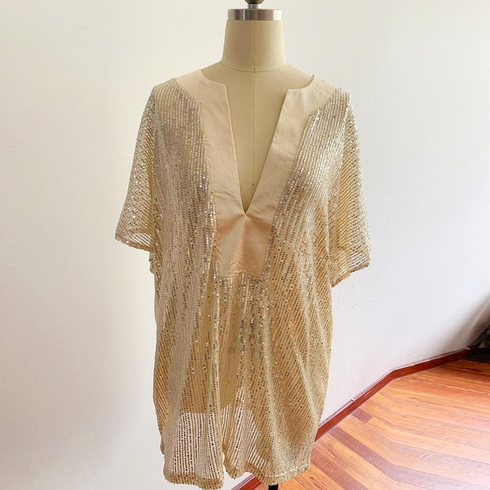 Sparkling Evening Top in Silver or Gold Comfortable Loose Fit - Etsy