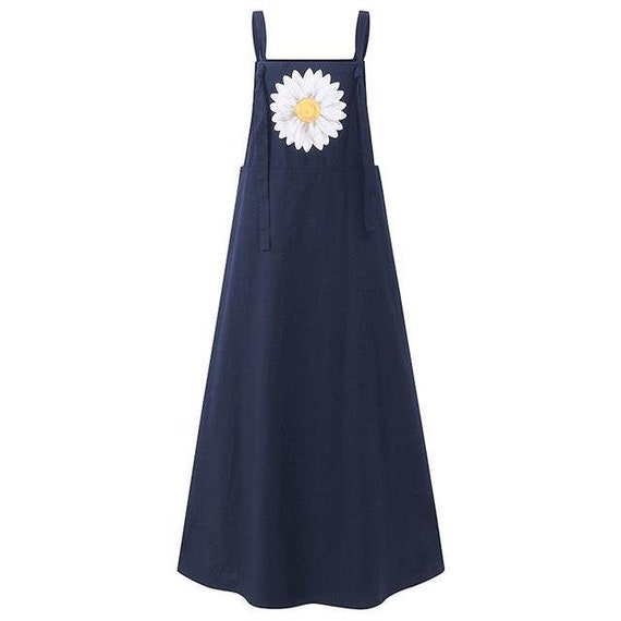 dungaree long frock