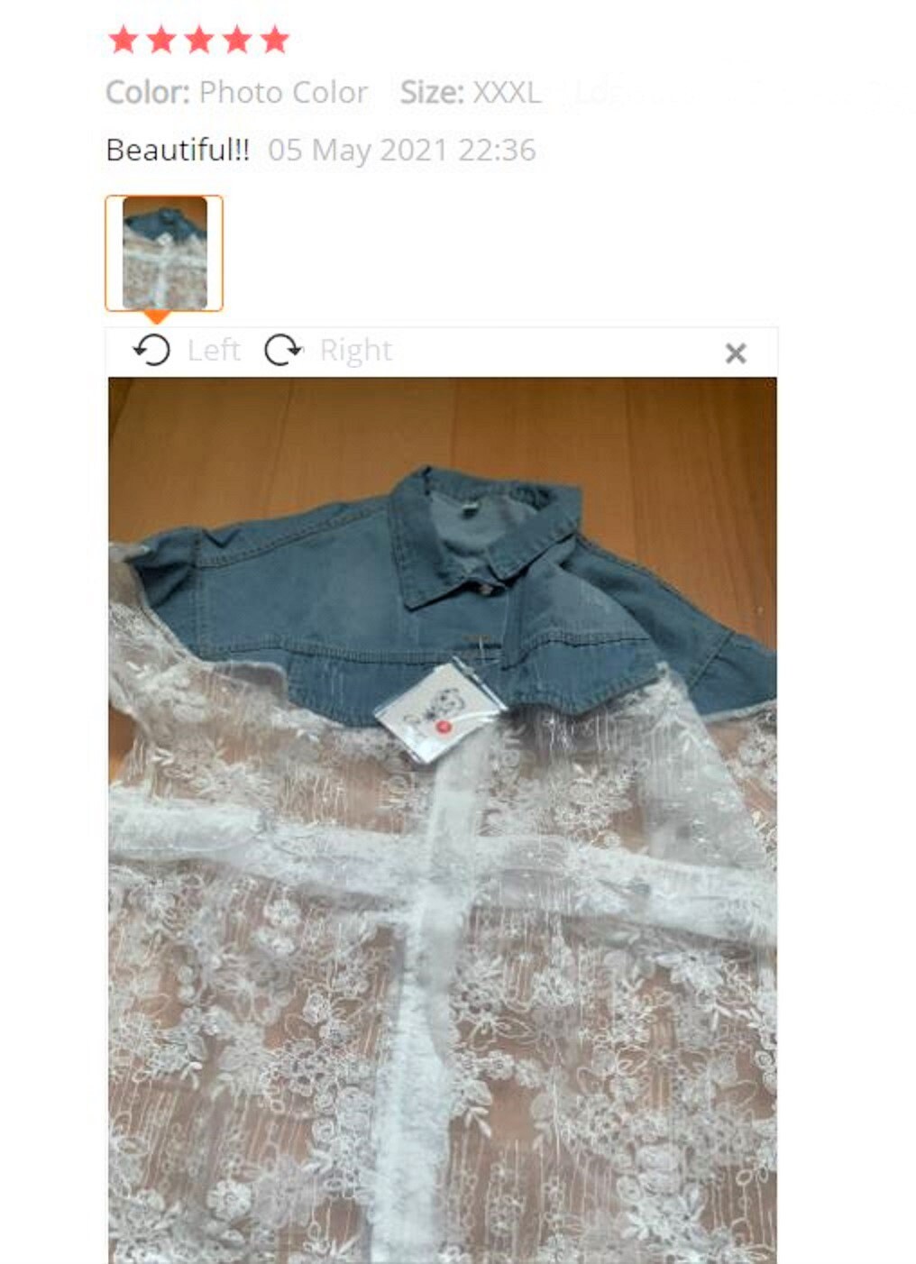 Vintage Style Lace Bottom Denim Jeans Jacket in Sizes in S - Etsy