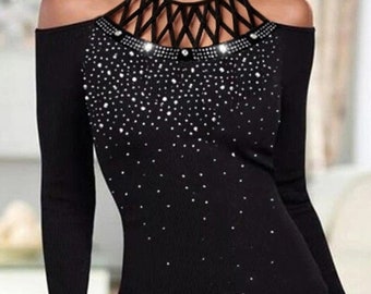 sparkling evening tops