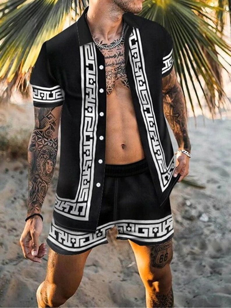 Mens Hawaiian Shirt and Shorts Set 3 Tropical Prints Great Etsy