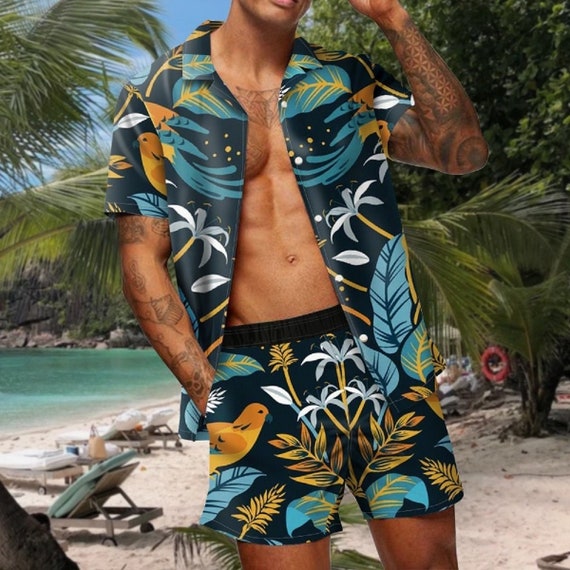 sesión Positivo Leer Camisa y pantalones cortos hawaianos para hombre en 6 - Etsy México