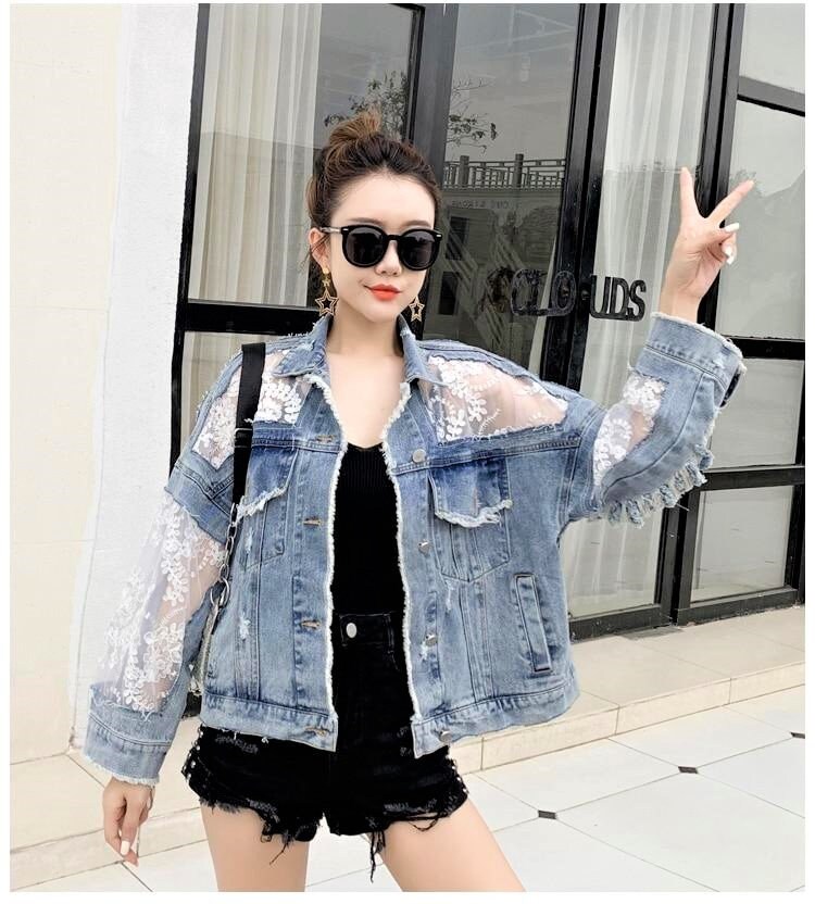 Streetwear Vintage Style Denim Jeans Jacket in Sizes S-XXXL - Etsy