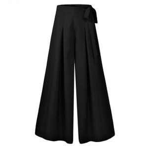 Smart Wide Leg Palazzo Pants in Black or Yellow Sizes S-5XL - Etsy