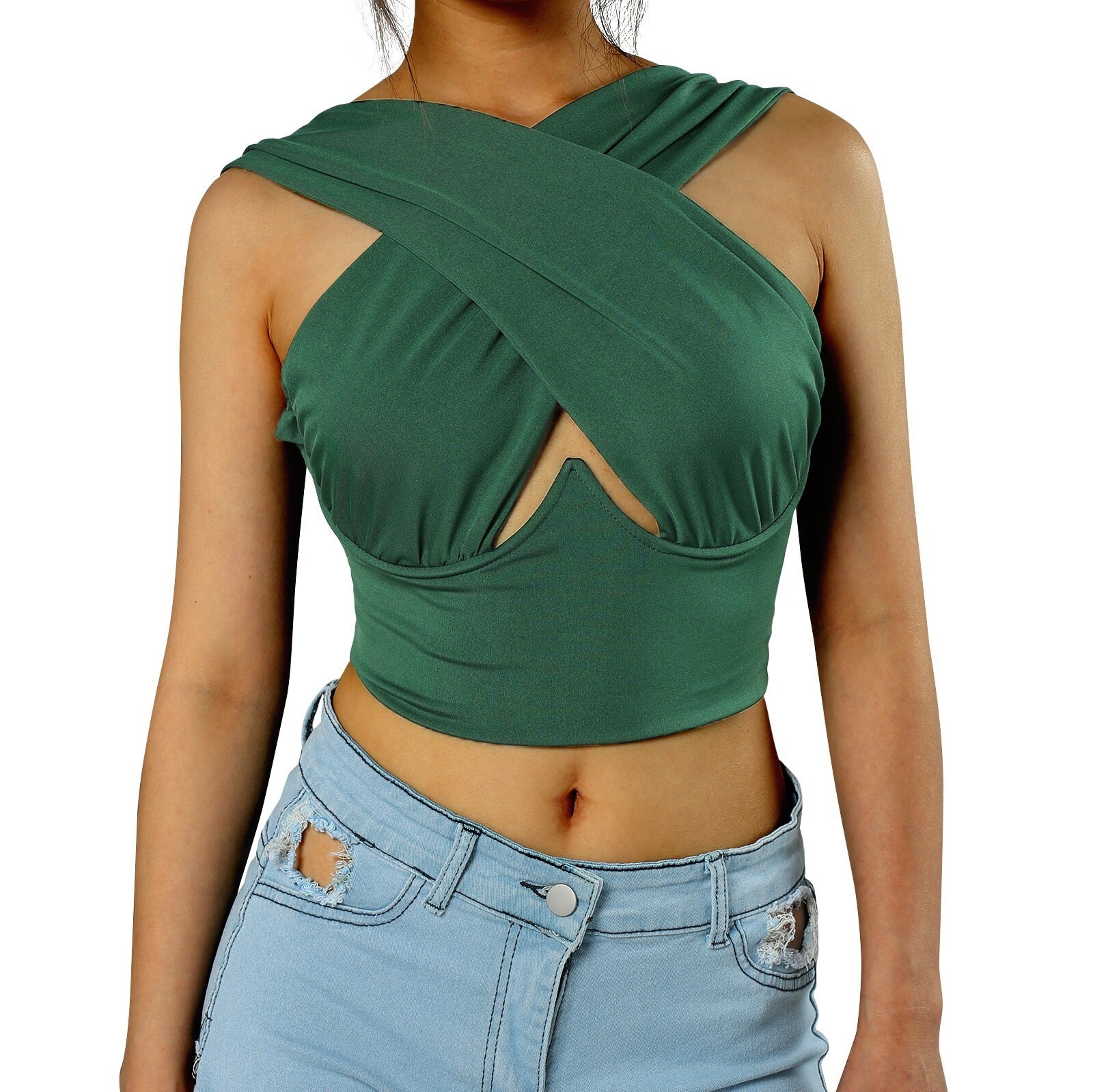 Flattering Cupped Front Top Perfect Bust Enhancing Stretch Top Etsy UK