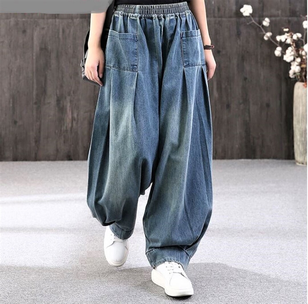 Womens Vintage Style Loose Fit Jeans Streetwear Casual and - Etsy