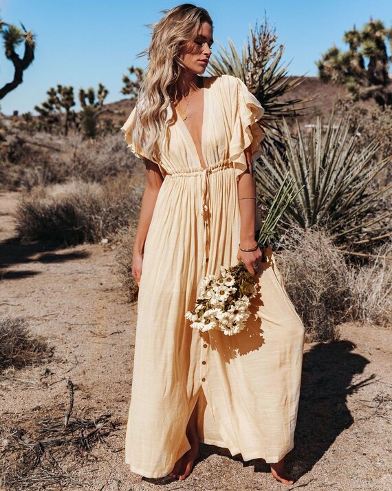 bohemian sheer dress