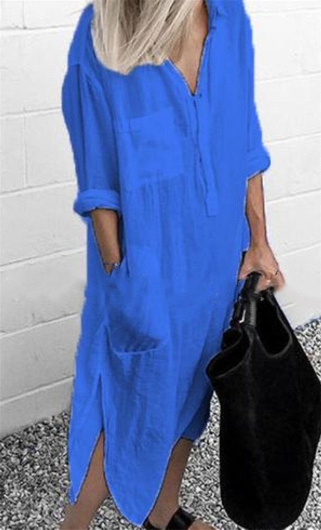 Lightweight Long Shirt Dress in Different Colours Sizes 8 - Etsy