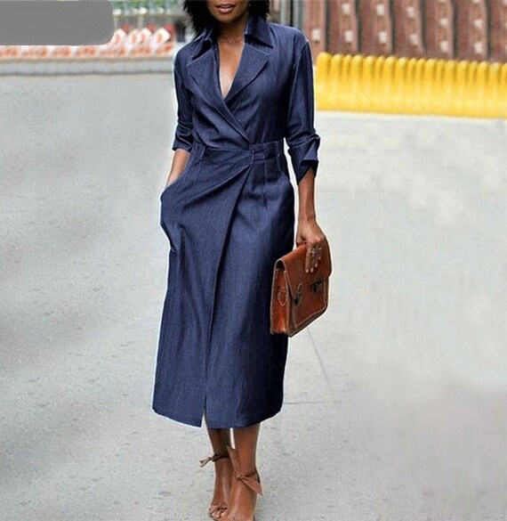 Up to Plus Sizes Smart Midi Dress Wrap 