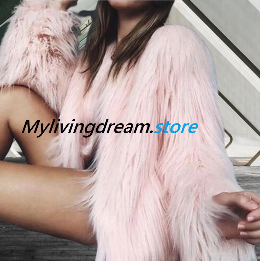 Crop Fur Cardigan - Etsy