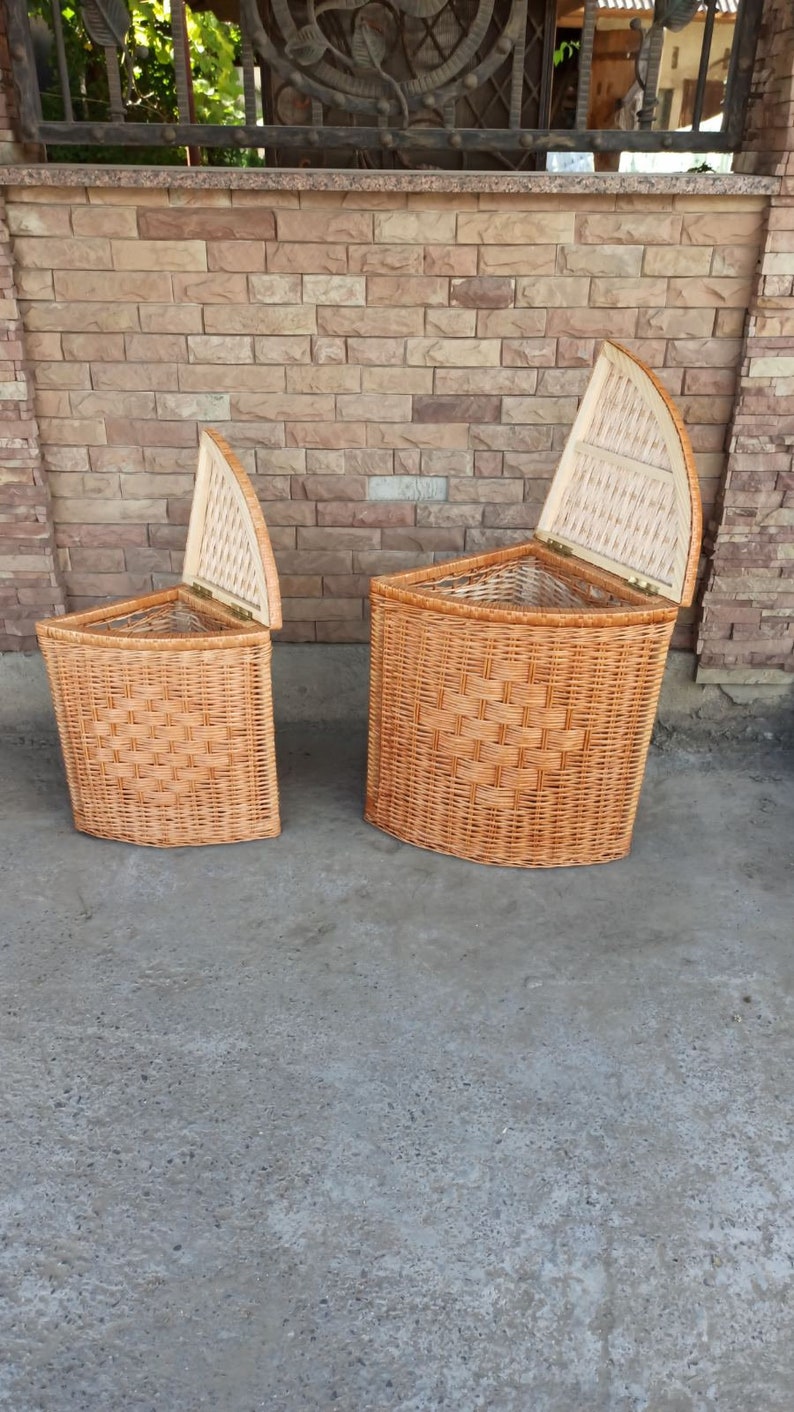 Corner basket corner laundry basket with lid corner wicker