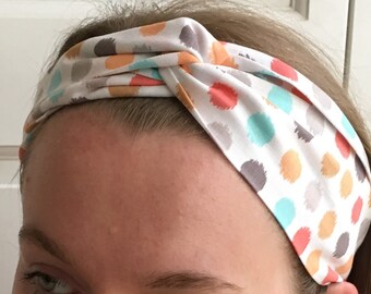 Headwear Headband Oil Painting Cocktail Head Scarf Wrap Sweatband Sport Headscarves For Men Women