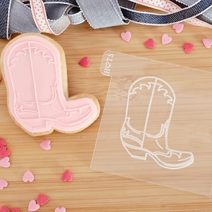 Cowboy-Stiefel - Fondant Prägestempel / Prägestempel für Kekse, Cupcakes und Kuchendekoration - Western/ Cowgirl