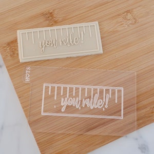 You Rule! - Fondant Deboss Raised Embosser for cookies, cupcakes and Cake Decorating - Education, Back to School
