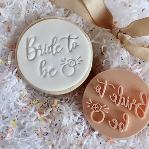 Bride to Be - Fondant Embosser / Stamp - cookies & cupcakes