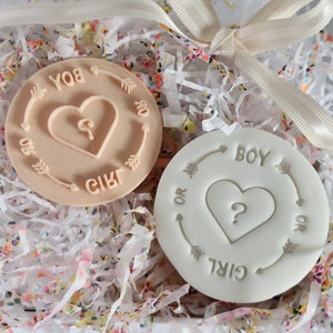 Boy or Girl - Fondant Embosser / Stamp - cookies & cupcakes