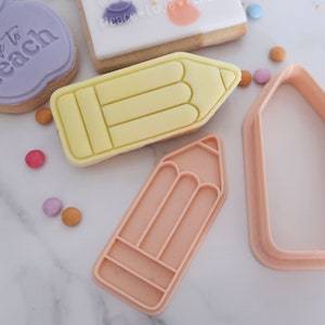 Pencil - Cookie Cutter & Fondant Stamp/ Education/ School