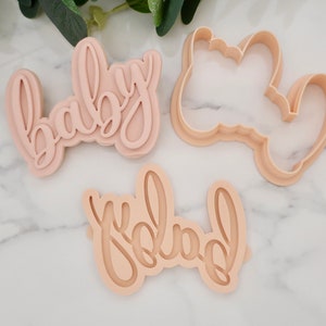 Baby - Fondant Deboss Relief Stempel, Fondant Kekse, Kuchen, Babyparty, neues Baby, Baby Kekse, neu geboren, Mutter zu sein, Mädchen, Junge