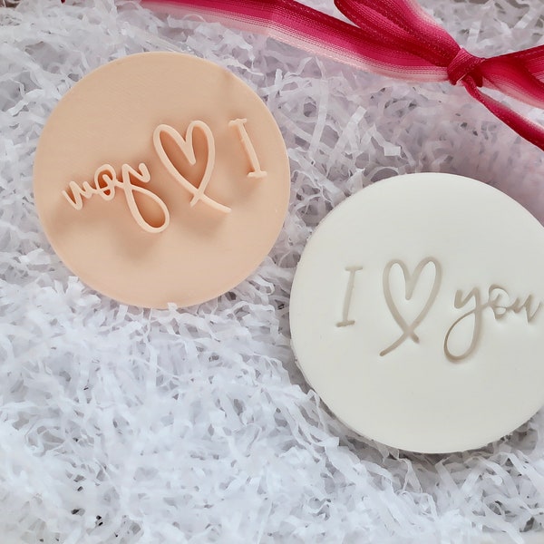 Te amo - Grabador / Sello Fondant - galletas y cupcakes