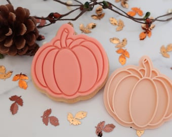 Pumpkin - Fondant Embosser/ Stamp & Cutter for cookies and Cake Decorating