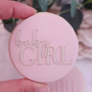 Baby Mädchen Fondant Cookie Embosser - Neues Baby, Babyparty, Fondant Deboss Rarised Embosser Stempel für Kekse, Cupcakes, kleine Jungen, Neugeborene