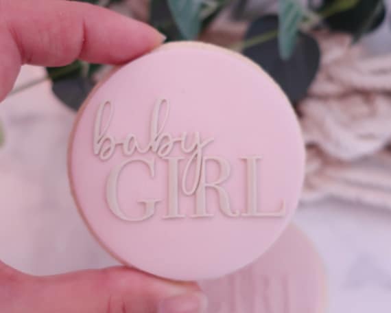 Baby Girl Fondant Cookie Embosser: Baby Shower