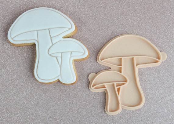 Fall Mushroom Fondant Embosser Cookie Stamp 