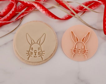 Bunny Rabbit -  Fondant Stamp/ Embosser - cookies & cupcakes - Happy Easter/ Easter Bunny/ Easter Rabbit/  Easter Egg Hunt/ Bunny Rabbit