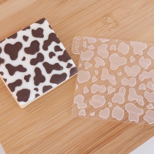 Azulejo texturizado para fondant con estampado de vaca: Decoración de pasteles y galletas