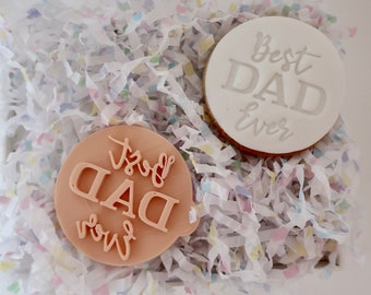 Best Dad Ever - Fondant Prägestempel - Kekse & Cupcakes