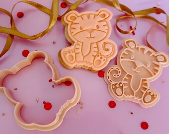 Cute Tiger- Cookie cutter / Stamp/ Cute Animal/ Jungle/ Wild
