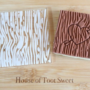 Tree Bark - Wood - Texture tile Fondant Debosser/ Embosser Stamp for cookies, cupcakes and Cake Decorating