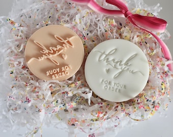 Thankyou For Your Order - Fondant Embosser / Stamp - cookies & cupcakes