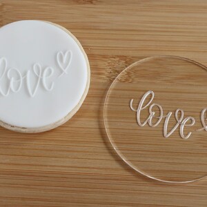 Love Embosser: Fondant Cookies, Cupcakes, Cake Decor Valentines