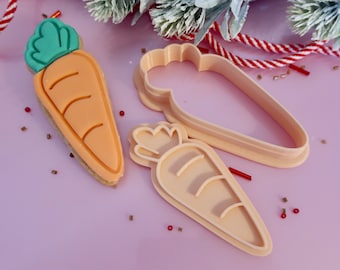 Carrot - Cookie cutter / Stamp - Easter, Bunny, Rabbit,  Christmas, Reindeer, Christmas Cookies, Christmas Cookie Cutter, Merry Christmas