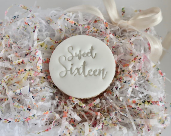 16 Number Cookie Stamp Embosser Birthday Anniversary Cupcake Topper Fondant