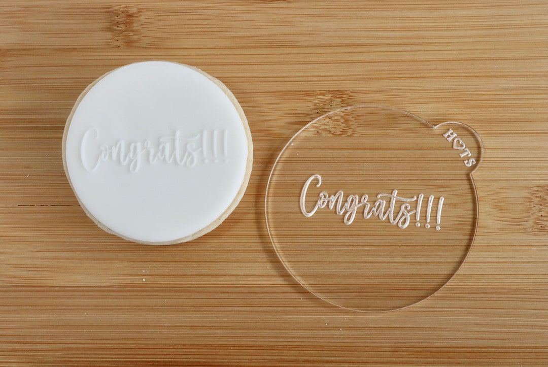 Congrats Fondant Embosser: Graduation, Exams, Driving Test - Etsy